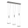 Wofi 7263.06.54.6000 - Lámpara de araña LED regulable JETTE 3xLED/7,5W/230V + 3xLED/1W
