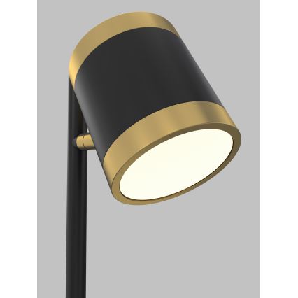 Wofi 8003-104S - Lámpara de mesa LED regulable TOULOUSE LED/10W/230V negro/dorado