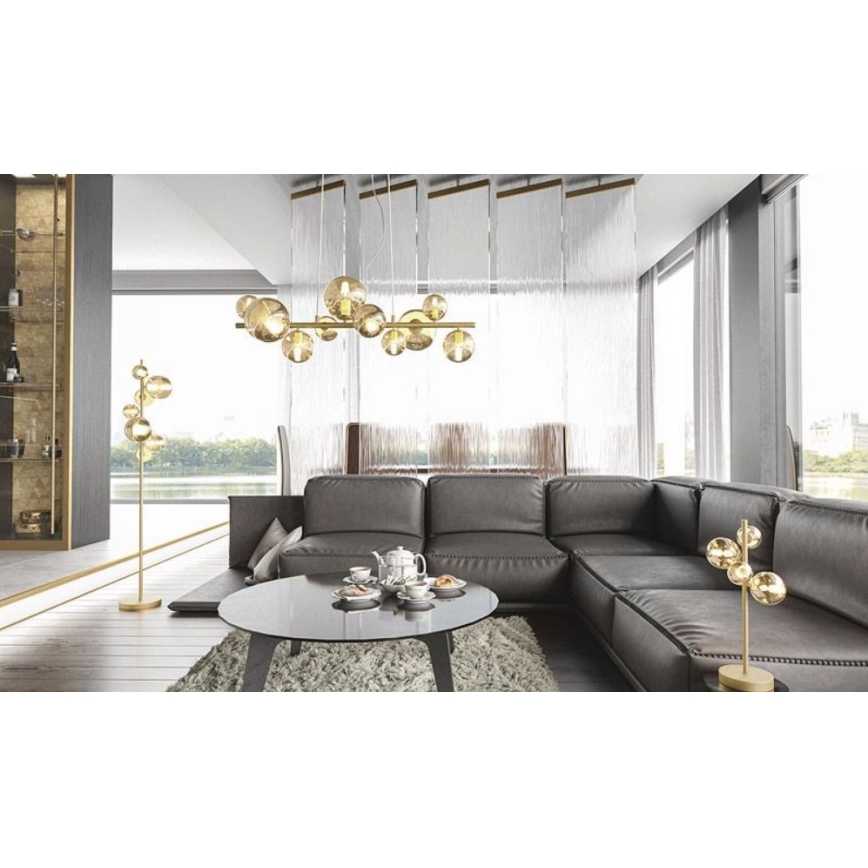 Wofi 8014.04.14.9000 - Lámpara de mesa LED VILLA 4xG9/3W/230V dorada