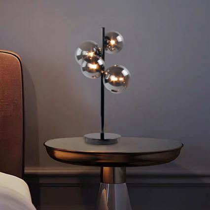 Wofi 8014.04.24.9000 - Lámpara de mesa LED VILLA 4xG9/3W/230V negra