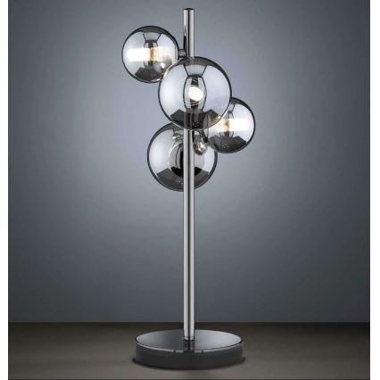 Wofi 8014.04.24.9000 - Lámpara de mesa LED VILLA 4xG9/3W/230V negra