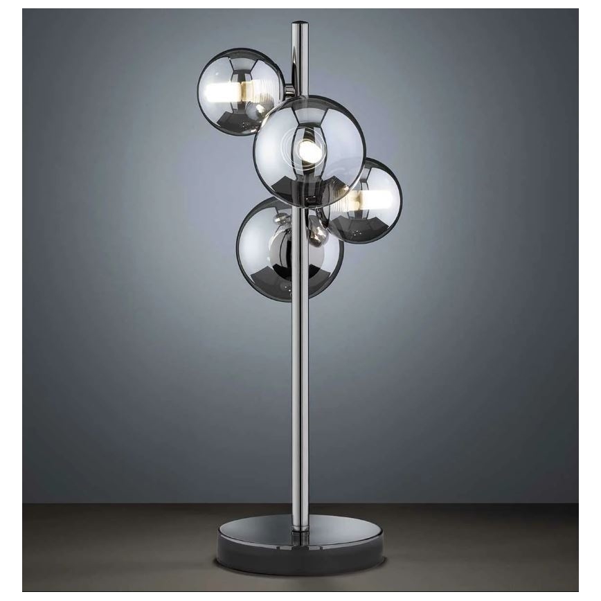 Wofi 8014.04.24.9000 - Lámpara de mesa LED VILLA 4xG9/3W/230V negra