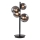 Wofi 8014.04.24.9000 - Lámpara de mesa LED VILLA 4xG9/3W/230V negra