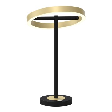 Wofi 8016-104 - Lámpara de mesa LED táctil regulable BREST LED/10,5W/230V negro/dorado