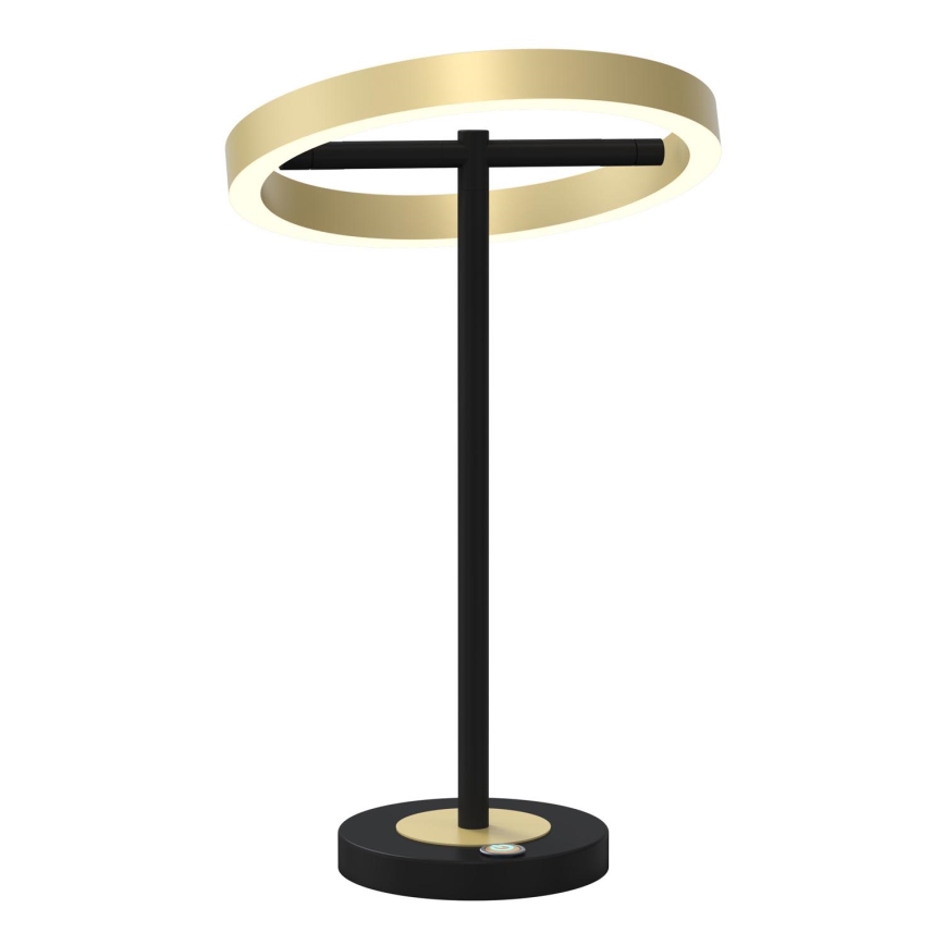 Wofi 8016-104 - Lámpara de mesa LED táctil regulable BREST LED/10,5W/230V negro/dorado