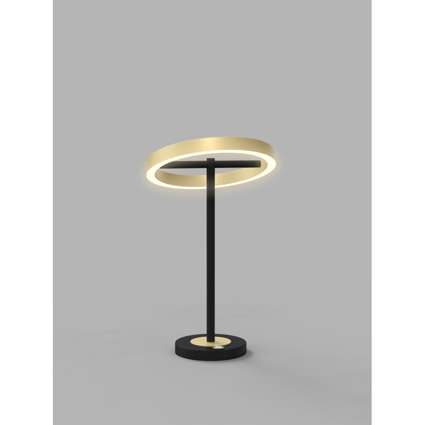Wofi 8016-104 - Lámpara de mesa LED táctil regulable BREST LED/10,5W/230V negro/dorado