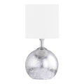 Wofi 8149.02.70.6006 - Lámpara de mesa CARMEN 1xE14/40W/230V + 1xG9/10W plata