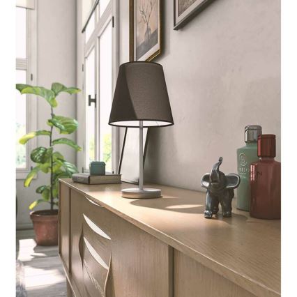 Wofi 8324.01.10.0000 - Lámpara de mesa CESENA 1xE14/42W/230V negro