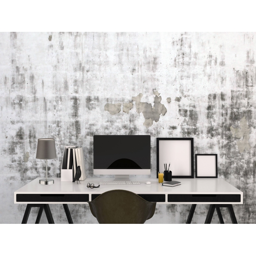 Wofi 8324.01.50.0000 - Lámpara de mesa CESENA 1xE14/42W/230V gris