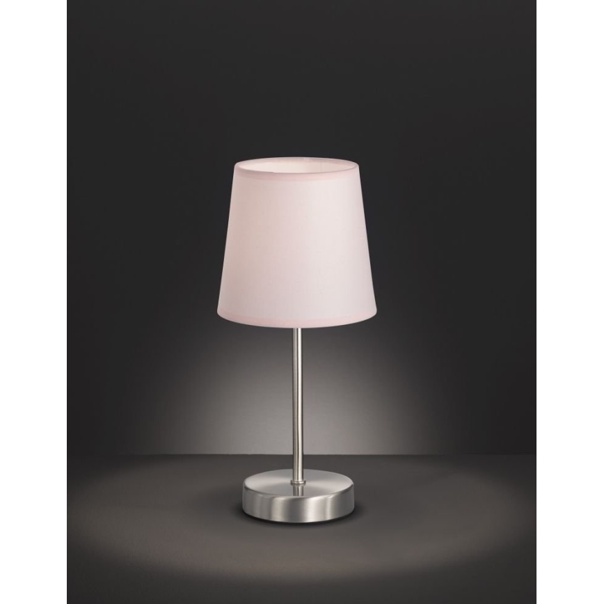 Wofi 8324.01.94.8000 - Lámpara de mesa CESENA 1xE14/42W/230V rosa