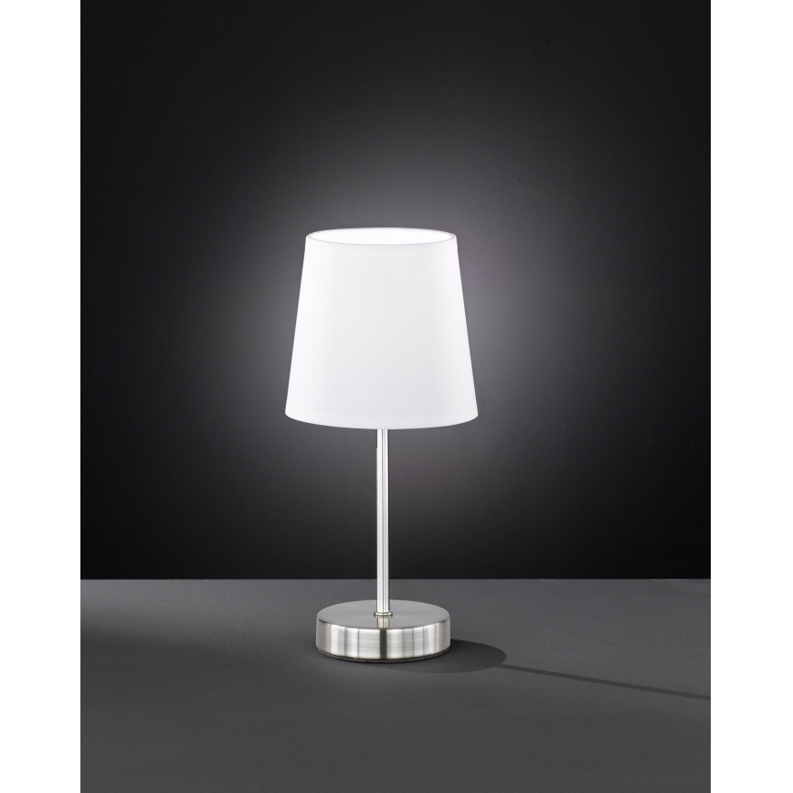Wofi 832401060000 - Lámpara de mesa CESENA 1xE14/42W/230V blanco