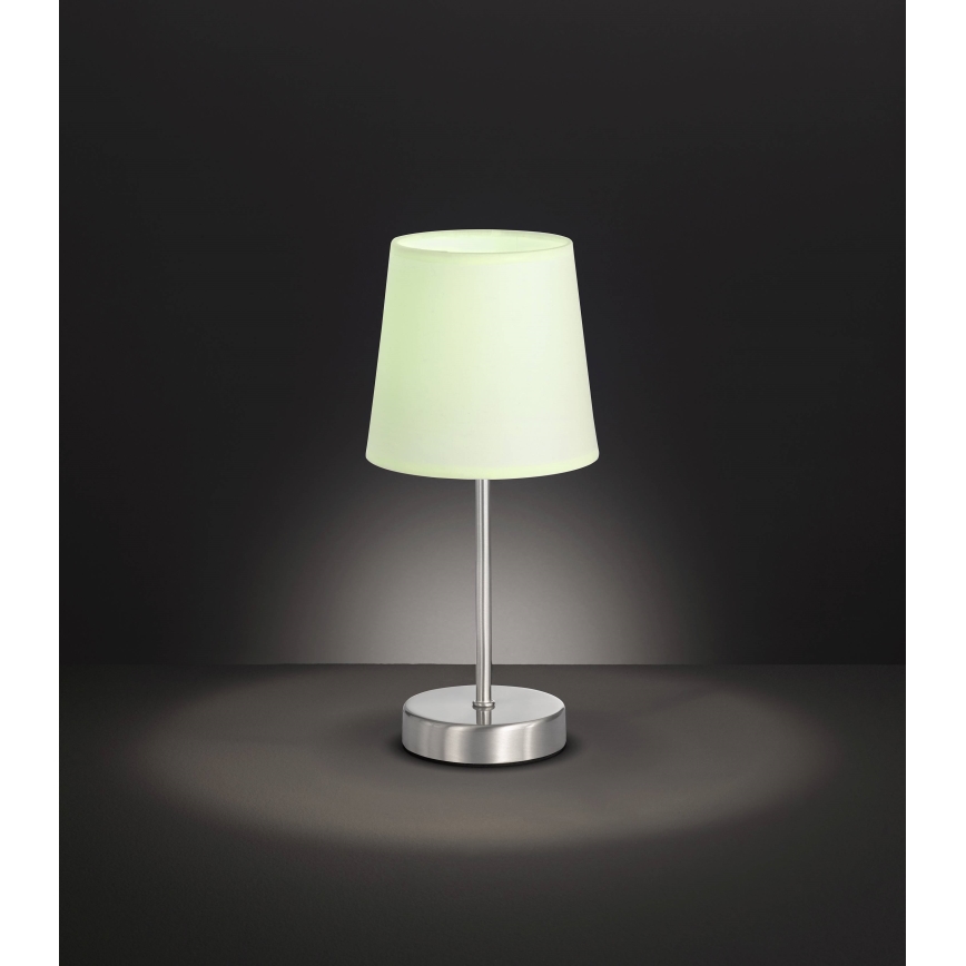 Wofi 832401178000 - Lámpara de mesa CESENA 1xE14/42W/230V verde