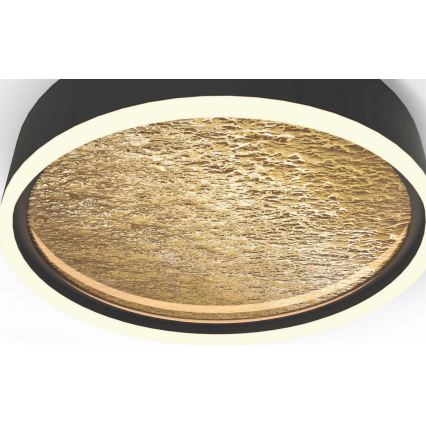 Wofi 9002-104L - Plafón LED regulable BORDEAUX LED/60W/230V negro/dorado