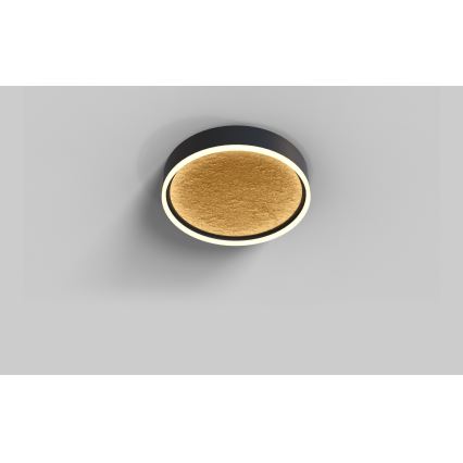 Wofi 9002-104M - Plafón LED regulable BORDEAUX LED/37W/230V negro/dorado