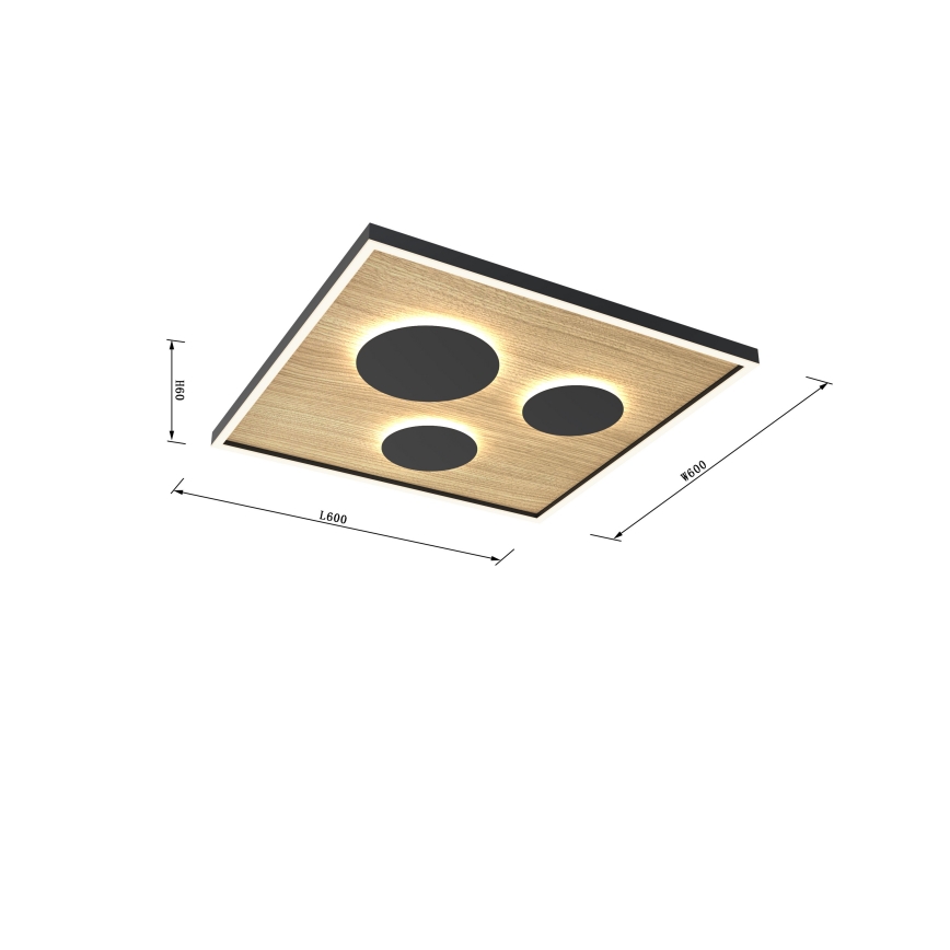 Wofi 9012-306L - Plafón LED regulable DIJON LED/40W/230V