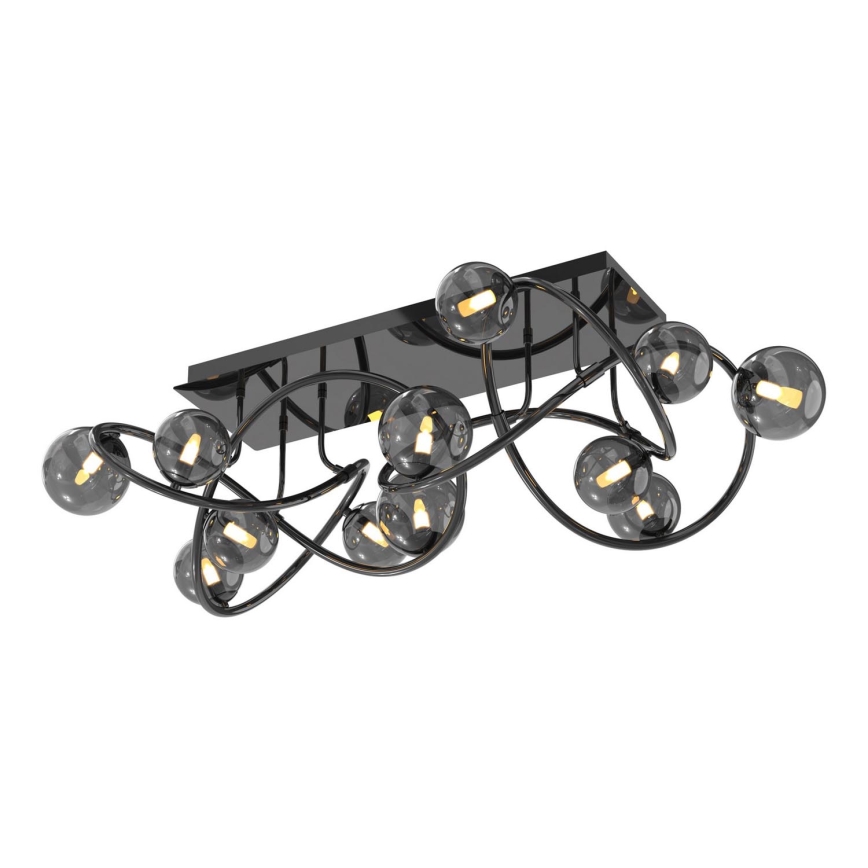 Wofi 9014-1205 - Lámpara de techo LED NANCY 12xG9/3,5W/230V negro/cromo brillante