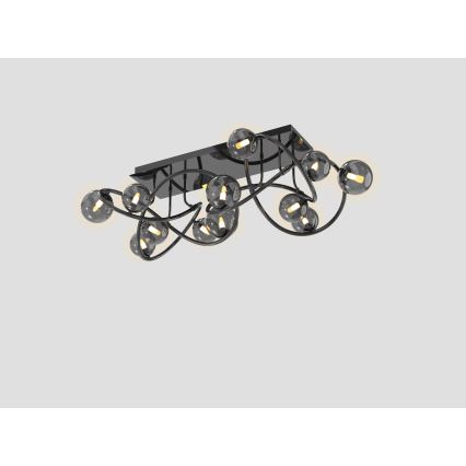 Wofi 9014-1205 - Lámpara de techo LED NANCY 12xG9/3,5W/230V negro/cromo brillante