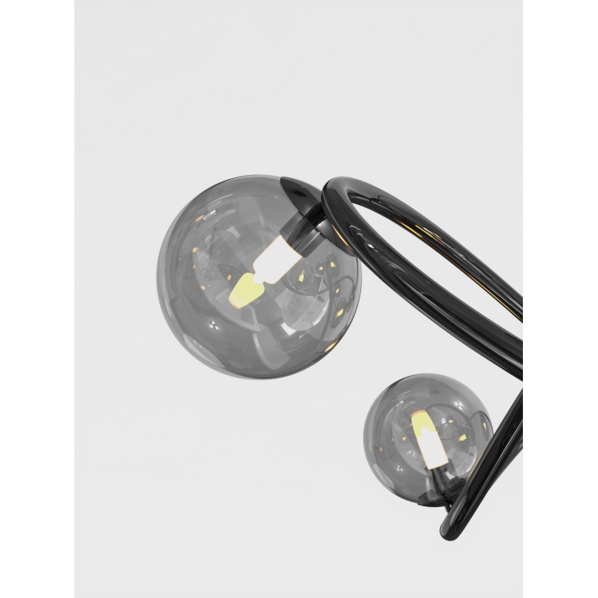 Wofi 9014-1205 - Lámpara de techo LED NANCY 12xG9/3,5W/230V negro/cromo brillante