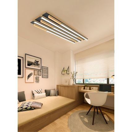 Wofi 9031-506L - Plafón LED regulable PALERMO LED/57W/230V árbol de caucho