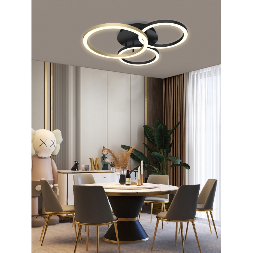 Wofi 9042-304 - Lámpara de techo LED regulable BAYEUX LED/51W/230V