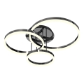 Wofi 9049-405 - Lámpara de techo LED regulable PERPIGNAN LED/51W/230V negro/cromo brillante
