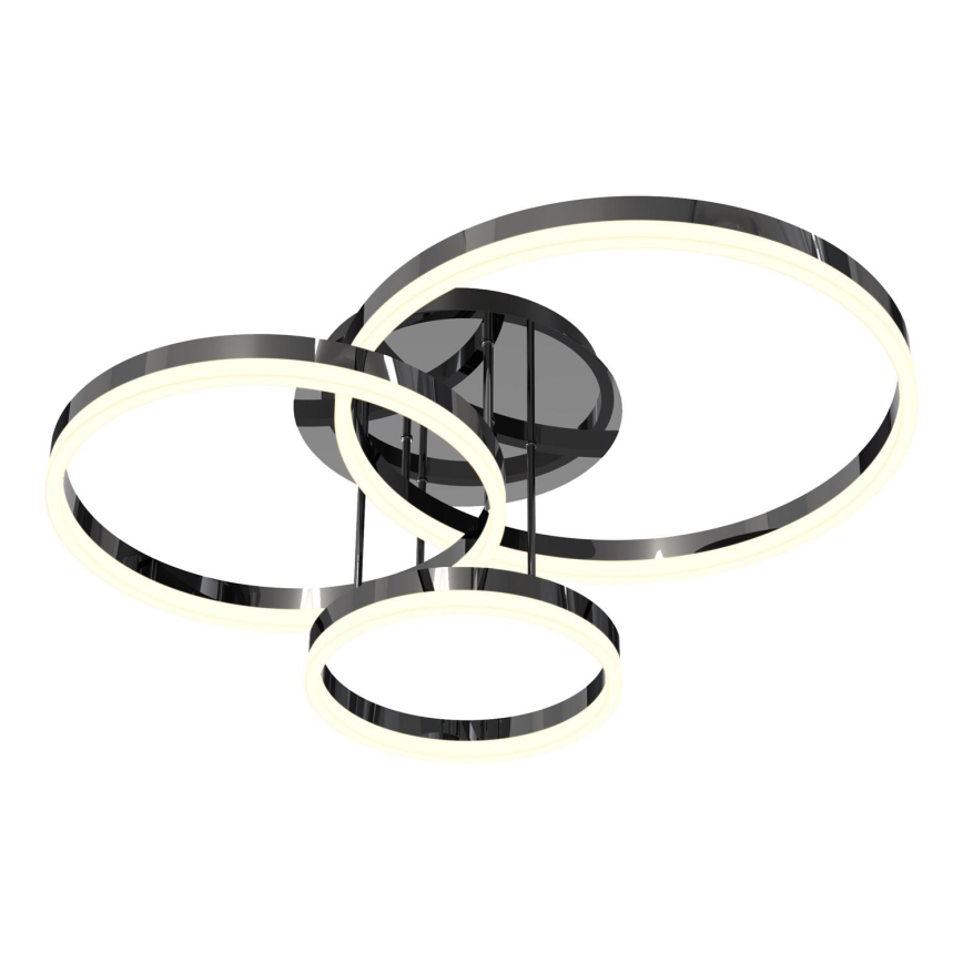 Wofi 9049-405 - Lámpara de techo LED regulable PERPIGNAN LED/51W/230V negro/cromo brillante
