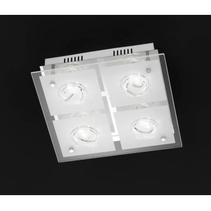 Wofi 9105.04.01.6300 - Plafón LED TYRA 4xLED/4W/230V