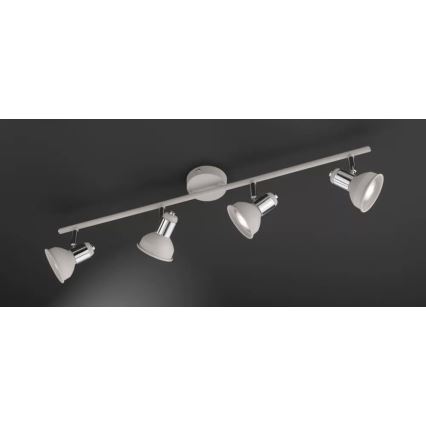 Wofi 984104509000 - Foco ISABEL 4xGU10/28W/230V gris