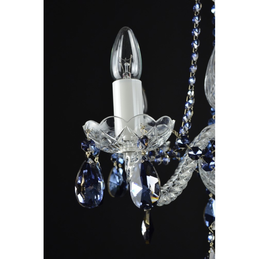 Wranovsky JWZ102052101 - Lámpara de araña colgante de cristal DE LUXE 5xE14/40W/230V