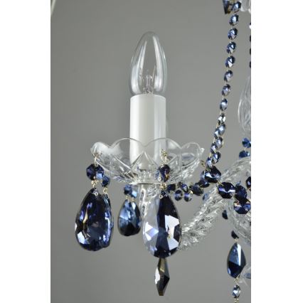 Wranovsky JWZ102052101 - Lámpara de araña colgante de cristal DE LUXE 5xE14/40W/230V