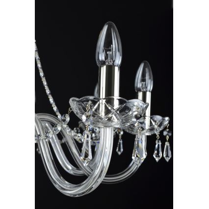 Wranovsky JWZ117082101 - Lámpara de araña colgante de cristal BONTON 8xE14/40W/230V