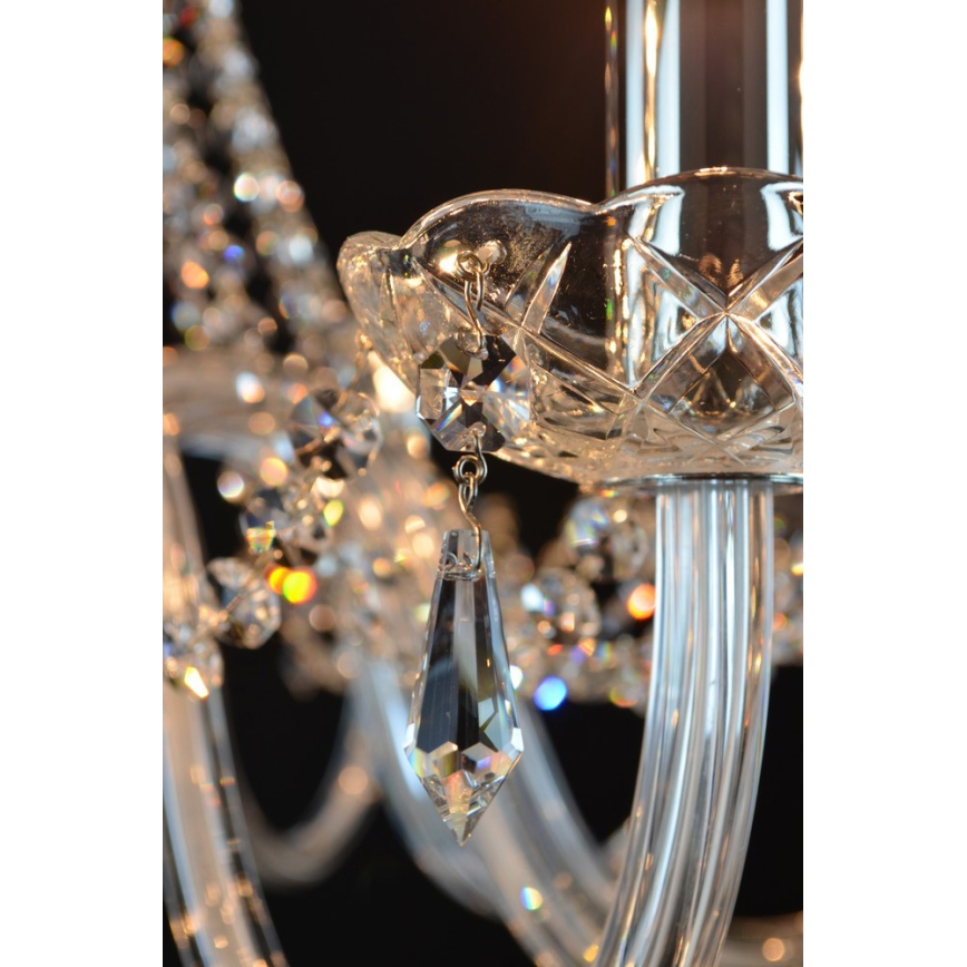 Wranovsky JWZ117122101 - Lámpara de araña colgante de cristal BONTON 12xE14/40W/230V
