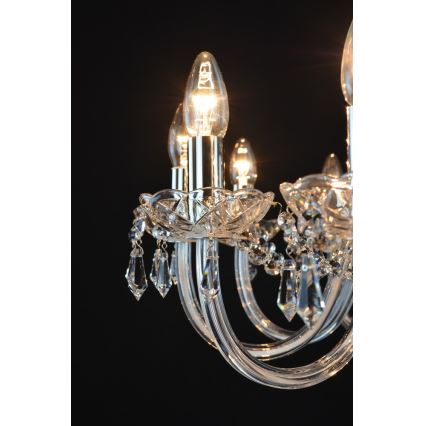 Wranovsky JWZ117122101 - Lámpara de araña colgante de cristal BONTON 12xE14/40W/230V