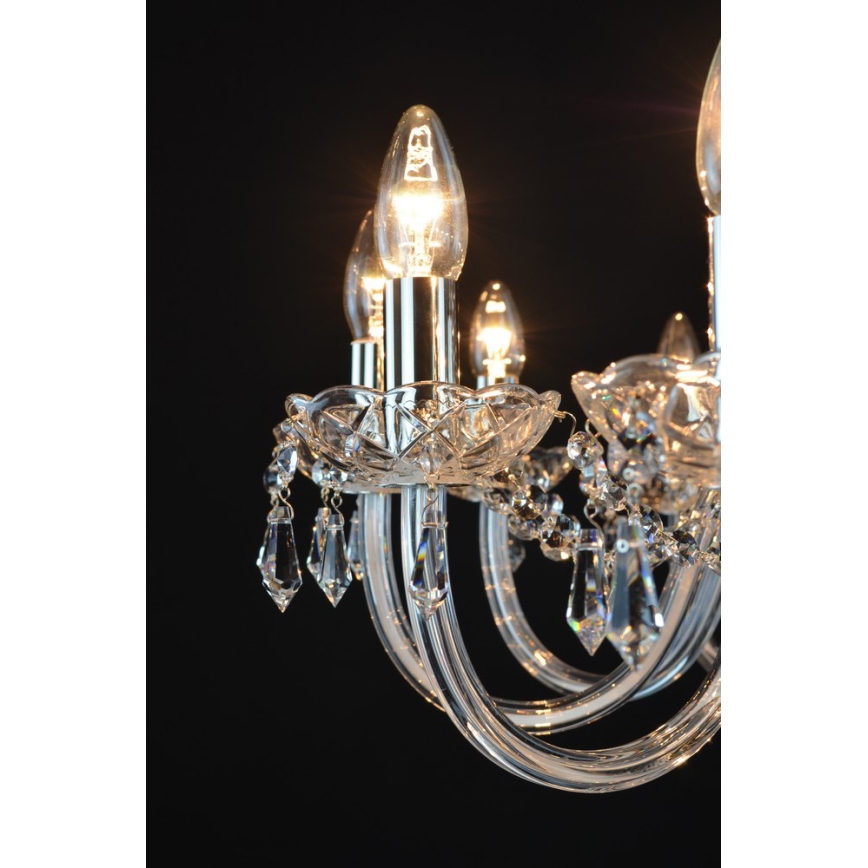 Wranovsky JWZ117122101 - Lámpara de araña colgante de cristal BONTON 12xE14/40W/230V