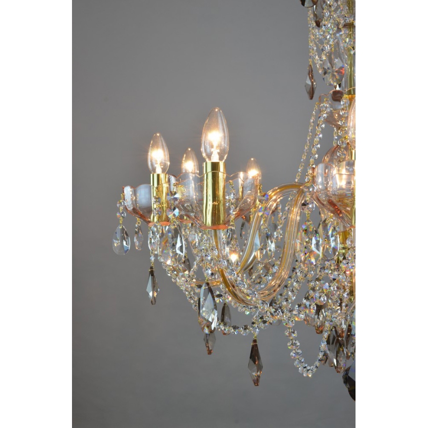 Wranovsky JWZ121102100 - Lámpara de araña colgante de cristal ZENITH 10xE14/40W/230V