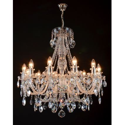 Wranovsky JWZ124122101 - Lámpara de araña colgante de cristal IMPERIAL 12xE14/40W/230V