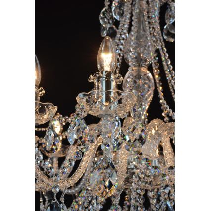 Wranovsky JWZ124122101 - Lámpara de araña colgante de cristal IMPERIAL 12xE14/40W/230V