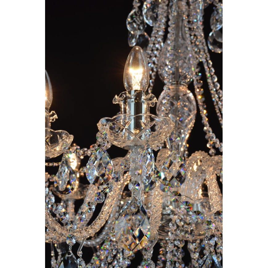 Wranovsky JWZ124122101 - Lámpara de araña colgante de cristal IMPERIAL 12xE14/40W/230V