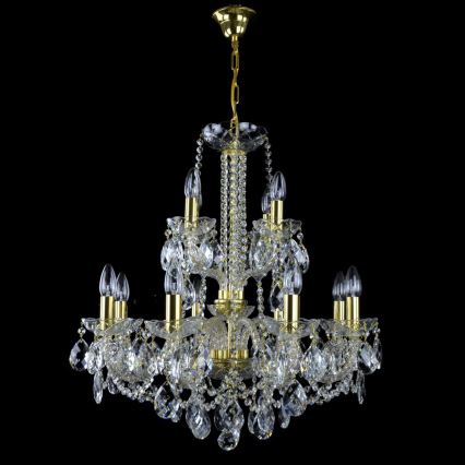 Wranovsky JWZ125122230 - Lámpara de araña colgante de cristal MARIERA 12xE14/40W/230V