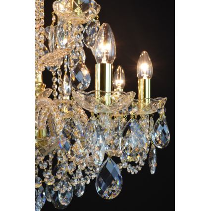Wranovsky JWZ125122230 - Lámpara de araña colgante de cristal MARIERA 12xE14/40W/230V