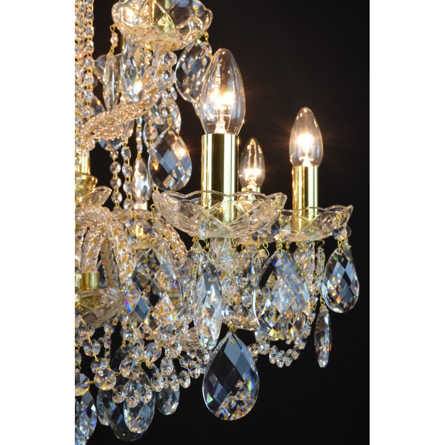 Wranovsky JWZ125122230 - Lámpara de araña colgante de cristal MARIERA 12xE14/40W/230V