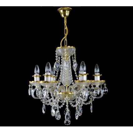 Wranovsky JWZ148062100 - Lámpara de araña colgante de cristal DIAMANT 6xE14/40W/230V
