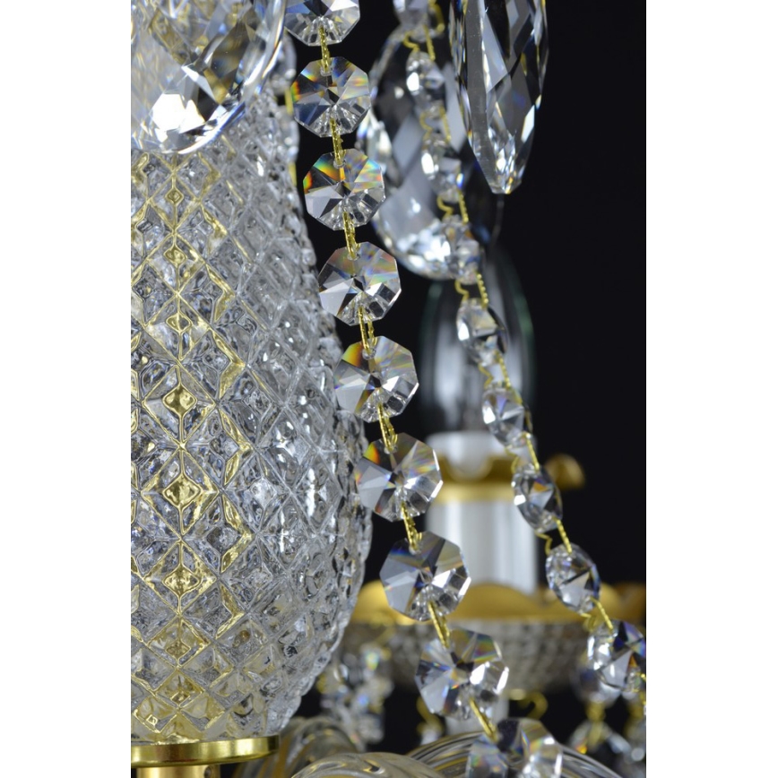 Wranovsky JWZ148062100 - Lámpara de araña colgante de cristal DIAMANT 6xE14/40W/230V