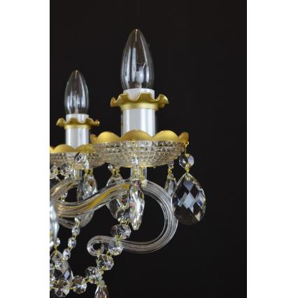 Wranovsky JWZ148062100 - Lámpara de araña colgante de cristal DIAMANT 6xE14/40W/230V