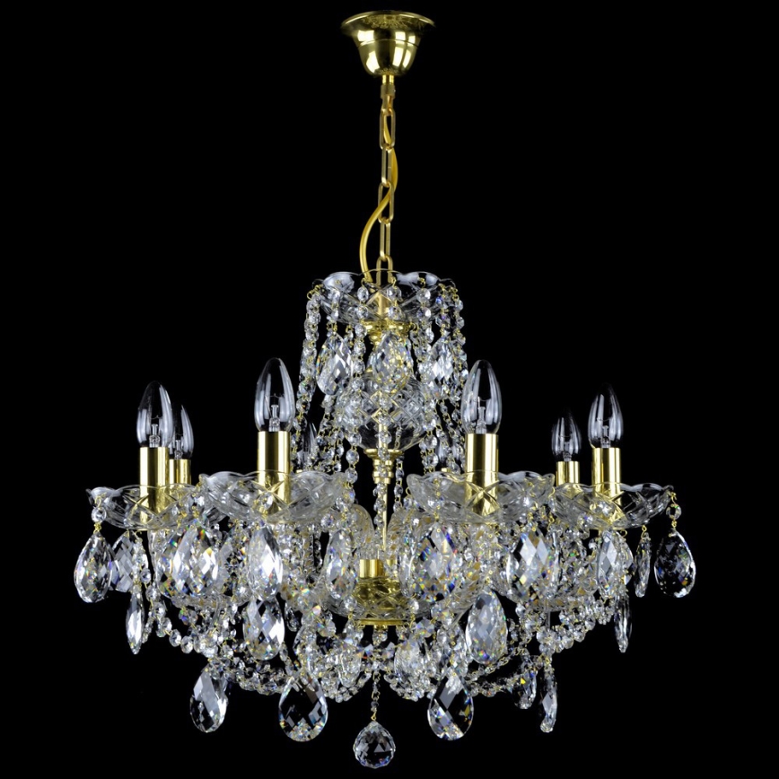Wranovsky JWZ151082130 - Lámpara de araña colgante de cristal CLASSE 8xE14/40W/230V