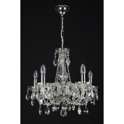 Wranovsky JWZ153052101 - Lámpara de araña colgante de cristal OLIVE 5xE14/40W/230V