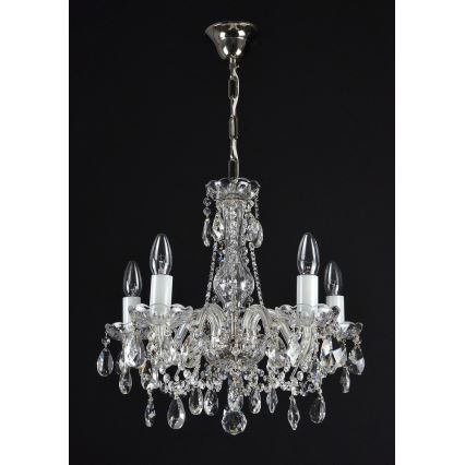 Wranovsky JWZ153052101 - Lámpara de araña colgante de cristal OLIVE 5xE14/40W/230V