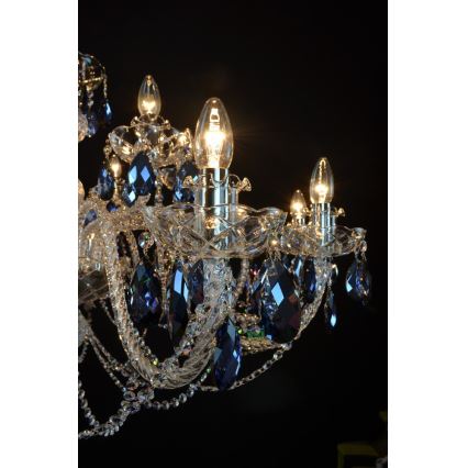 Wranovsky JWZ166182231 - Lámpara de araña colgante de cristal OCEAN 18xE14/40W/230V