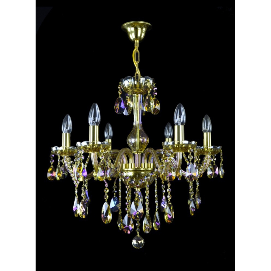 Wranovsky JWZ167061100 - Lámpara de araña colgante de cristal CLARIT 6xE14/40W/230V