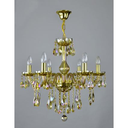 Wranovsky JWZ167061100 - Lámpara de araña colgante de cristal CLARIT 6xE14/40W/230V